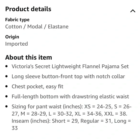 Victoria Secret Pajama Set Flannel - Picture 7 of 7